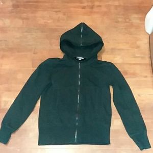 Norma Kamali womans large zip up hoodie